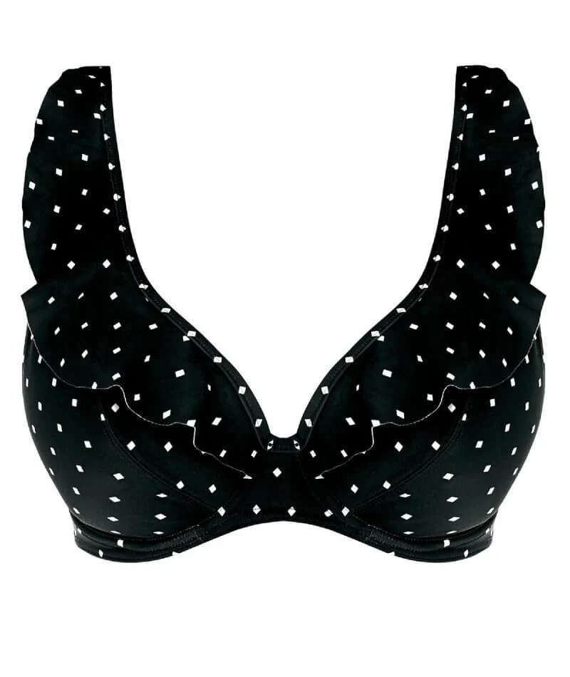 Freya Swim Jewel Cove Underwire High Apex Bikini Top - Black - Image 7