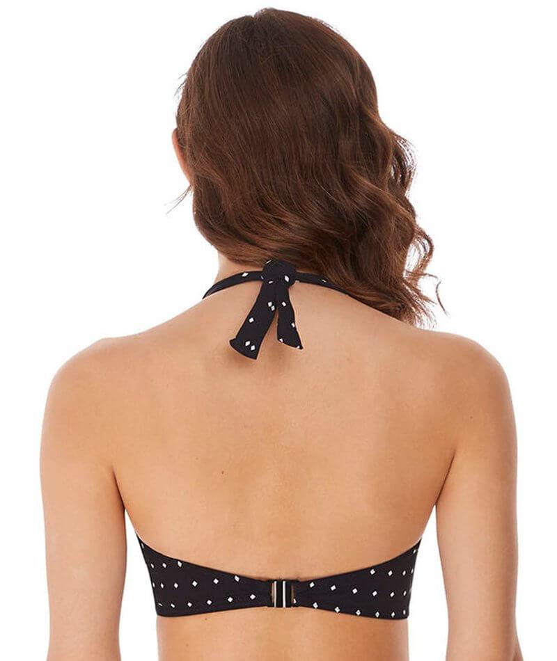 Freya Swim Jewel Cove Underwire Banded Halter Bikini Top - Black - Image 3