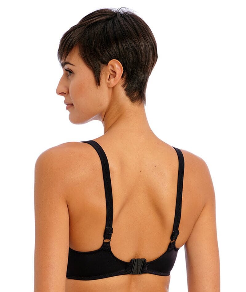 Freya Swim Ibiza Waves Underwire Plunge Bikini Top - Black - Image 3