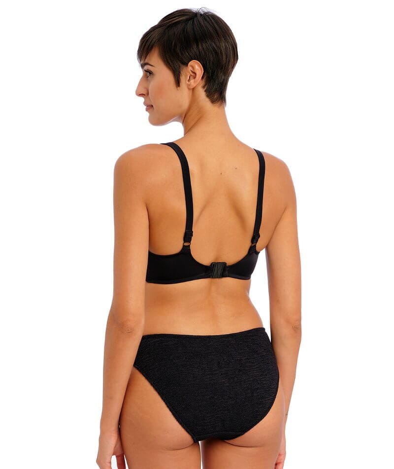 Freya Swim Ibiza Waves Underwire Plunge Bikini Top - Black - Image 4