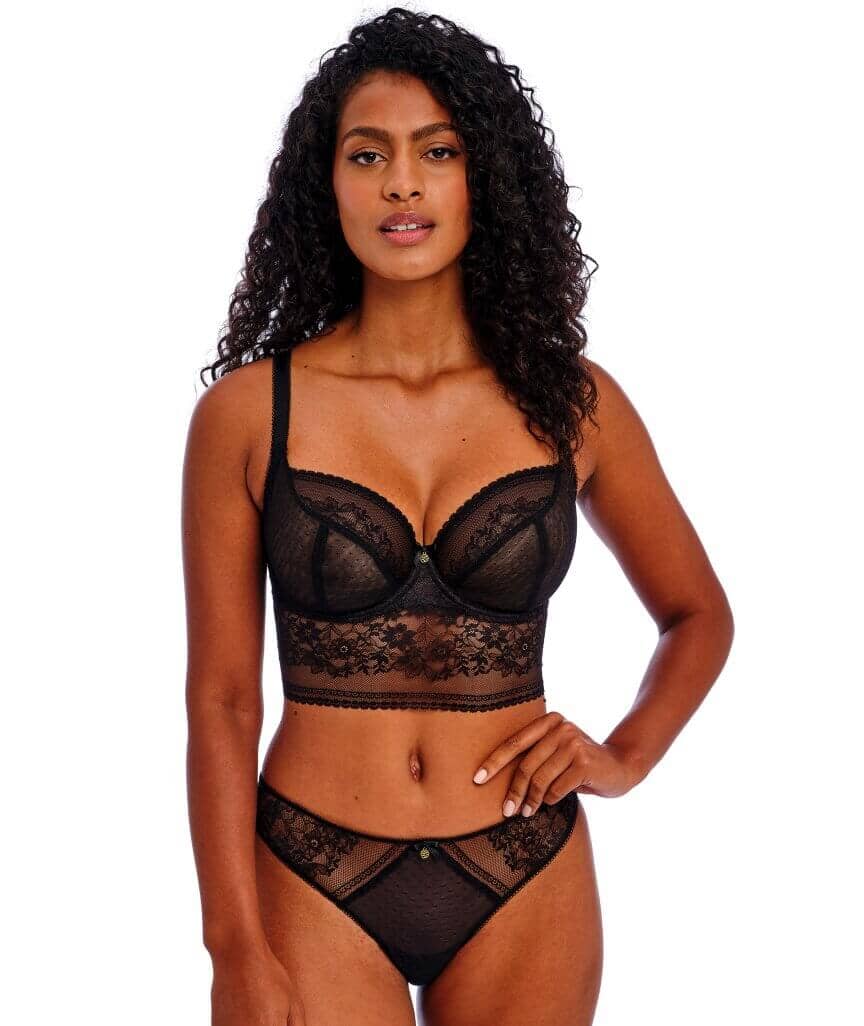 Freya Sydnie Underwire Longline Bra - Black - Image 3