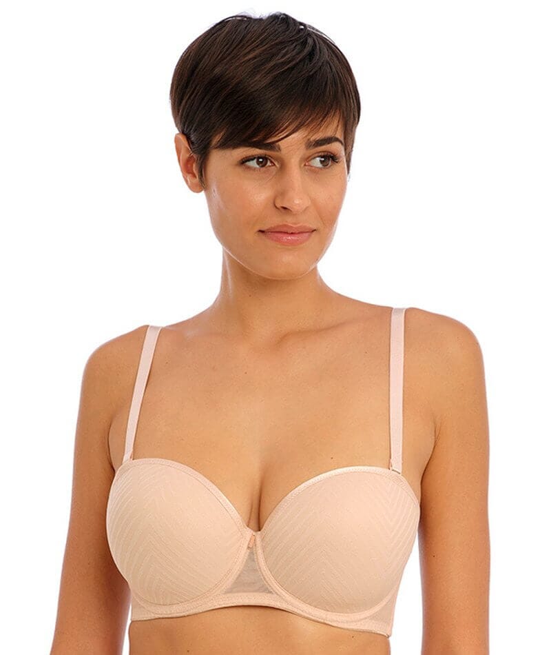 Freya Tailored Underwire Moulded Strapless Bra - Natural Beige - Image 3