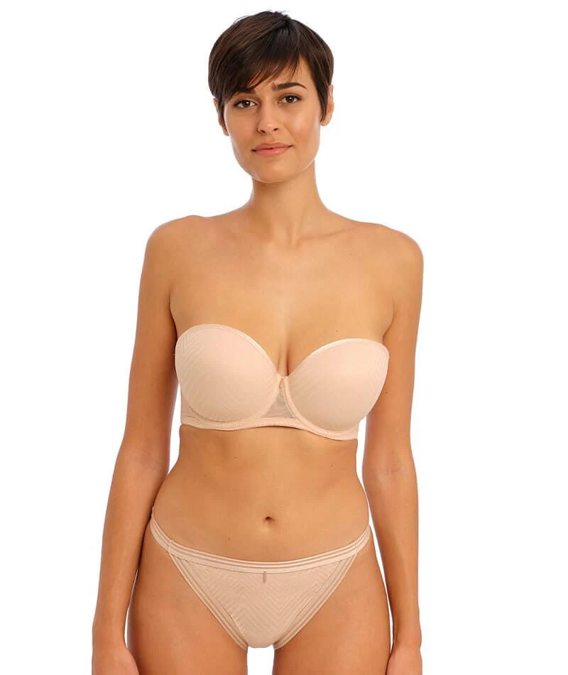 Freya Tailored Underwire Moulded Strapless Bra - Natural Beige - Image 6