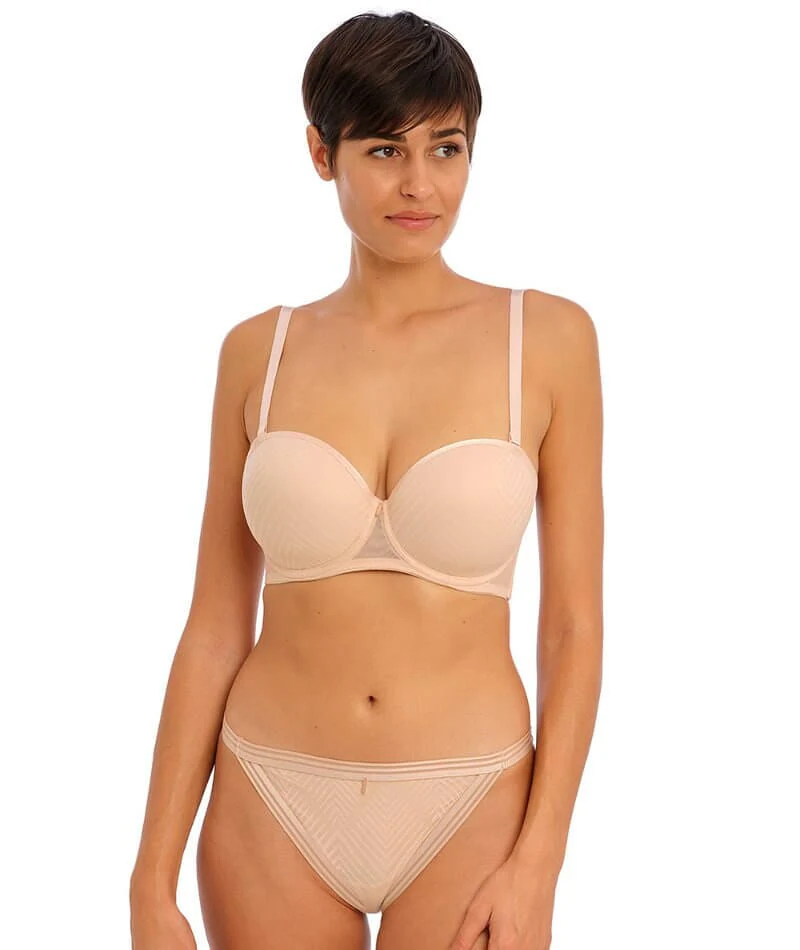 Freya Tailored Underwire Moulded Strapless Bra - Natural Beige - Image 8