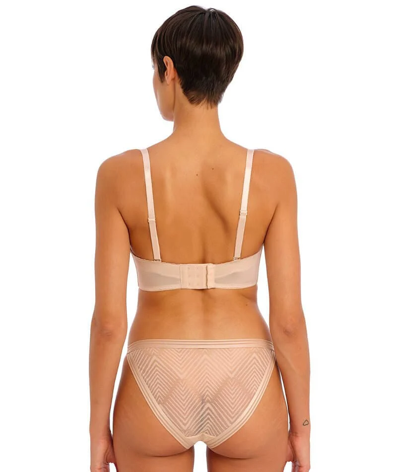 Freya Tailored Underwire Moulded Strapless Bra - Natural Beige - Image 9