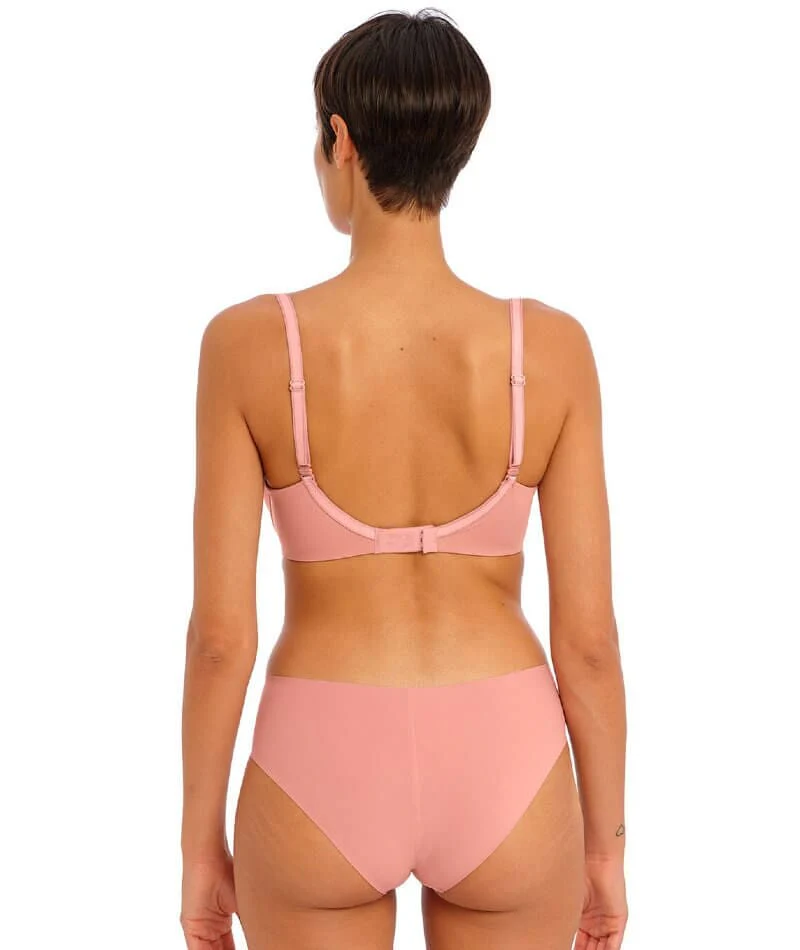 Freya Undetected Underwire Moulded T-shirt Bra - Ash Rose - Image 6