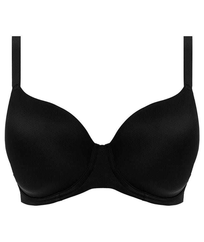 Freya Undetected Underwire Moulded T-shirt Bra - Black - Image 8