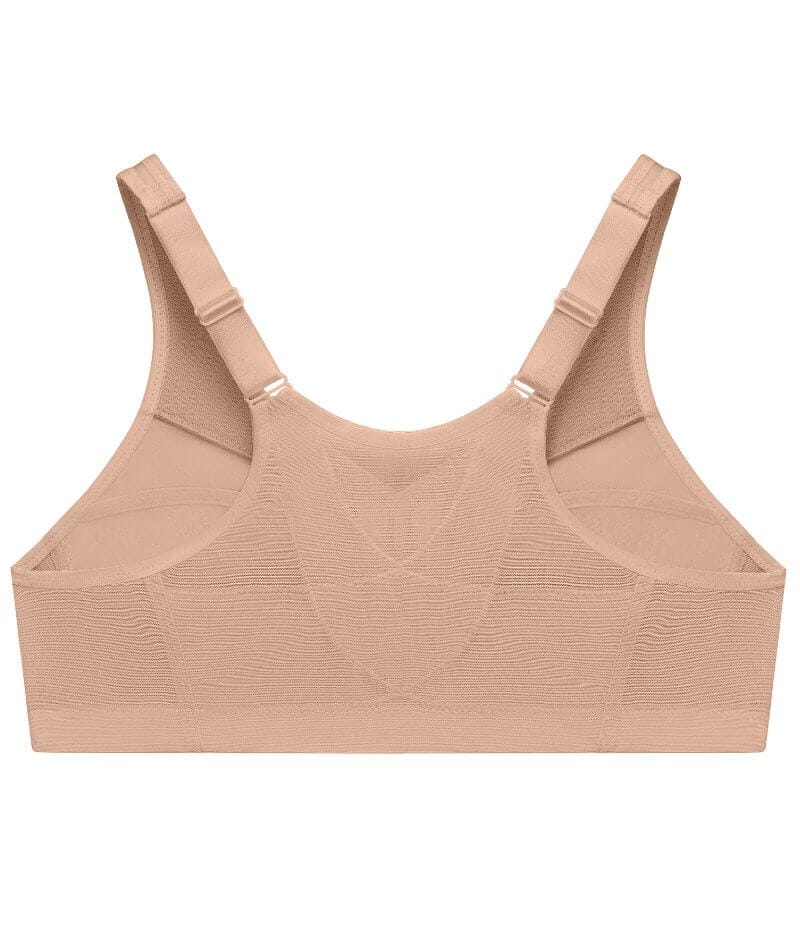 Glamorise Magiclift Front-Closure Posture Back Wire-Free Bra - Cafe - Image 9