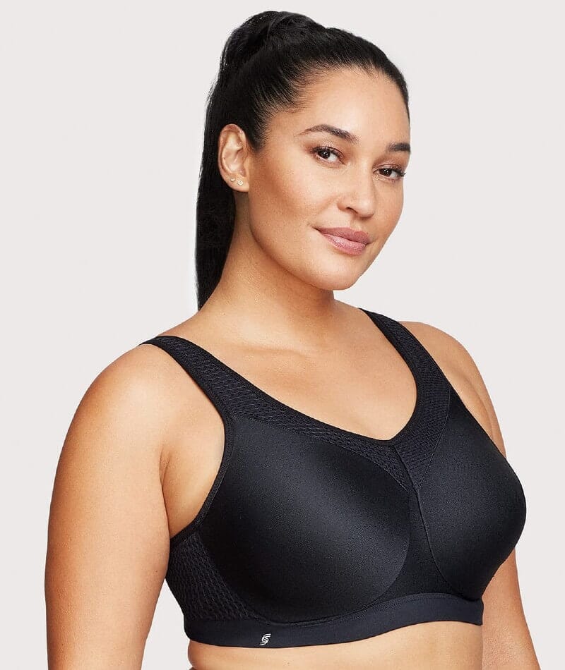 Glamorise High Impact Underwire Sports Bra - Black - Image 3