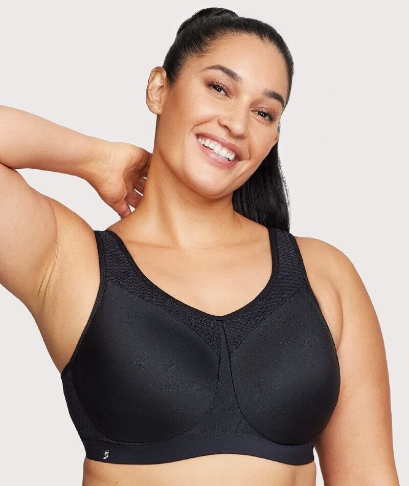 Glamorise High Impact Underwire Sports Bra - Black - Image 4
