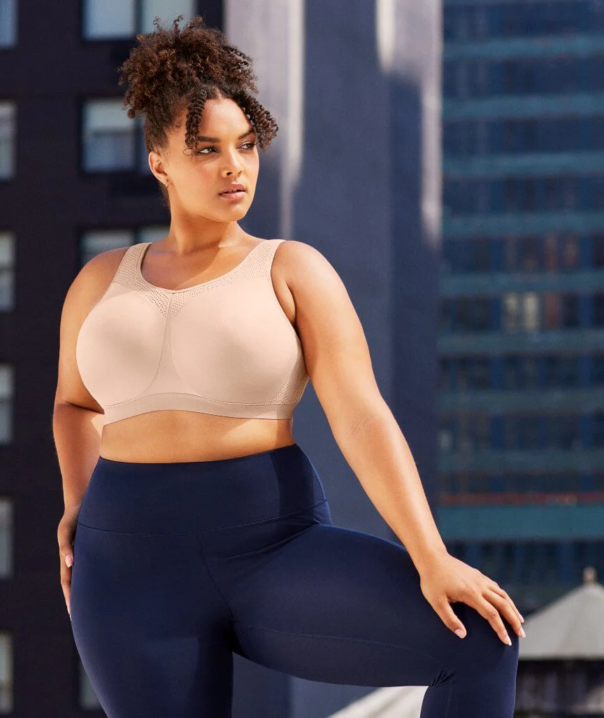 Glamorise High Impact Underwire Sports Bra - Cafe - Image 4