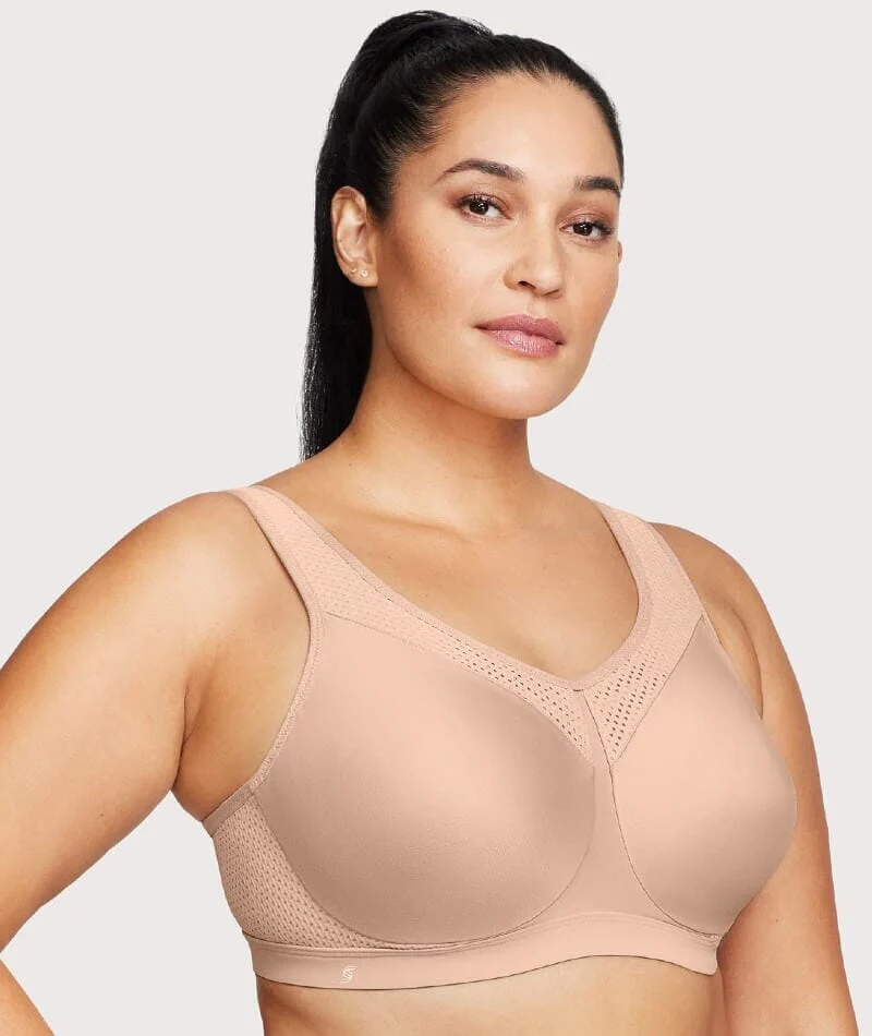 Glamorise High Impact Underwire Sports Bra - Cafe - Image 5