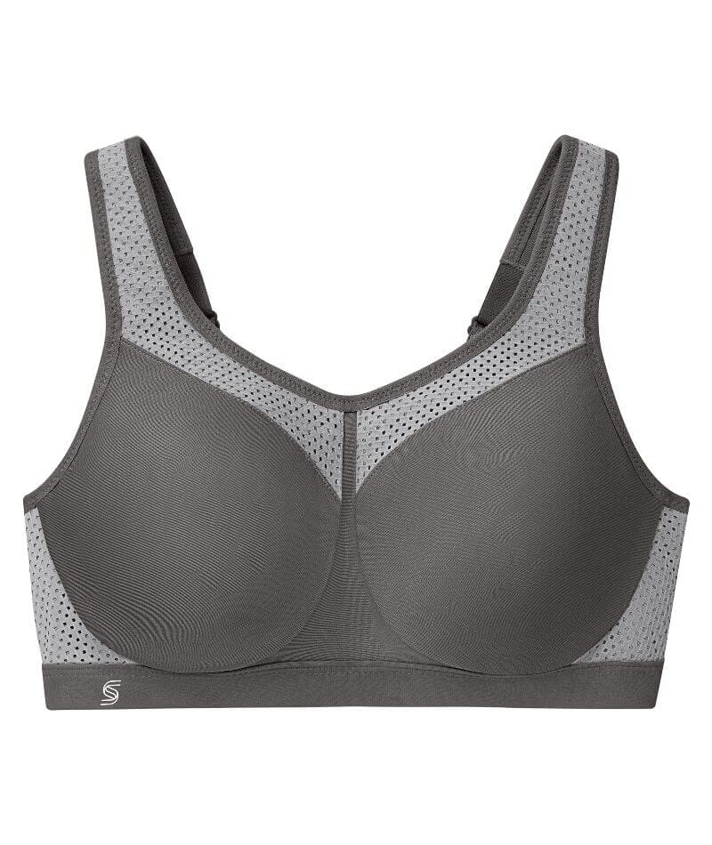 Glamorise High Impact Underwire Sports Bra - Grey - Image 4