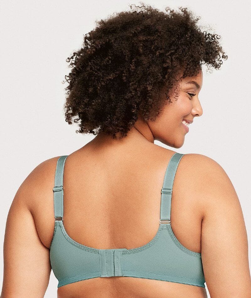 Glamorise Lace Comfort WonderWire Bra - Jade - Image 2