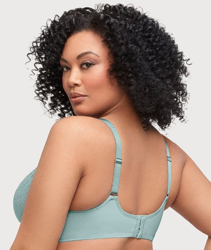 Glamorise Lace Comfort WonderWire Bra - Jade - Image 5
