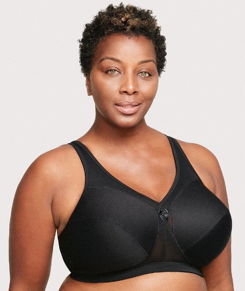 Glamorise Magiclift Active Support Wire-Free Bra - Black - Image 3
