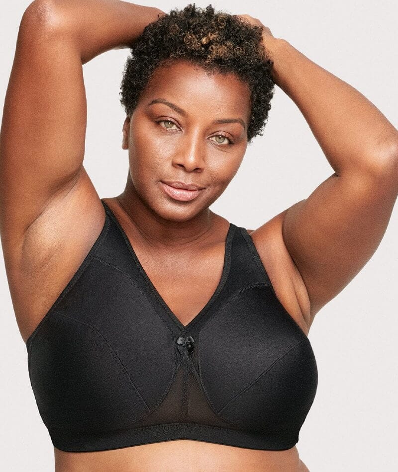 Glamorise Magiclift Active Support Wire-Free Bra - Black - Image 4