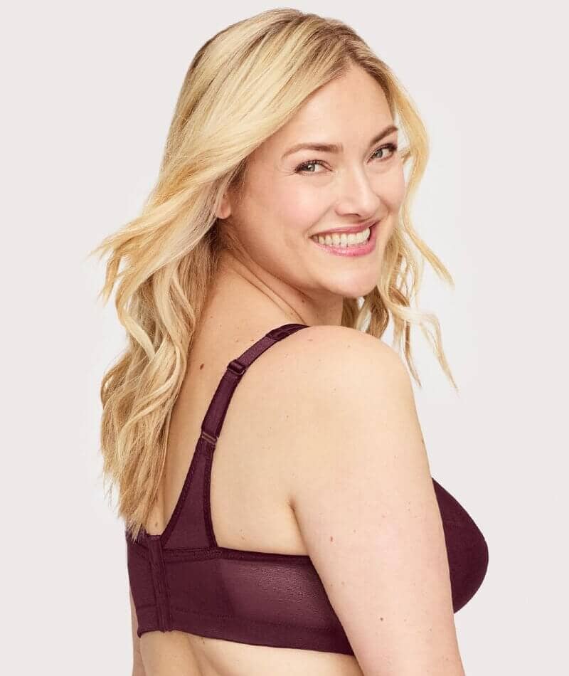 Glamorise Magiclift Active Support Wire-Free Bra - Wine - Image 2