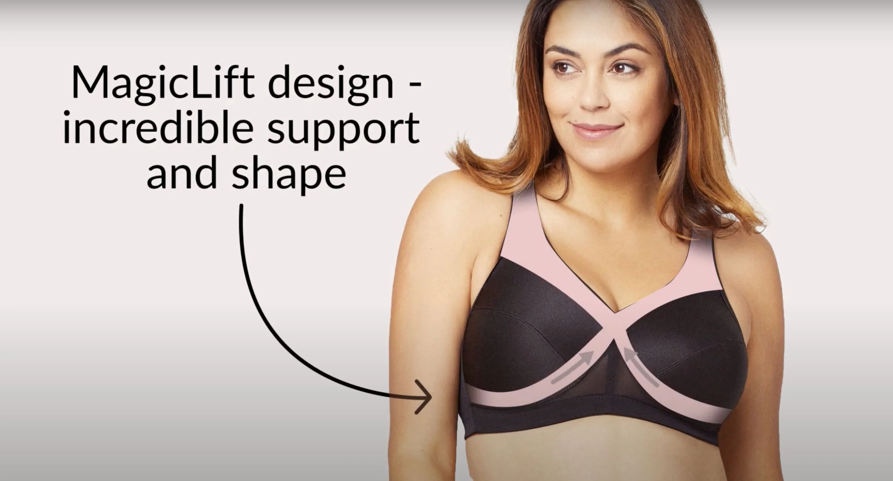 Glamorise Magiclift Active Support Wire-Free Bra - Wine - Image 7