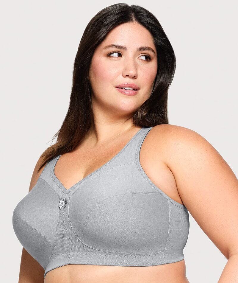 Glamorise Magiclift Active Support Wire-Free Bra - Gray Heather - Image 4