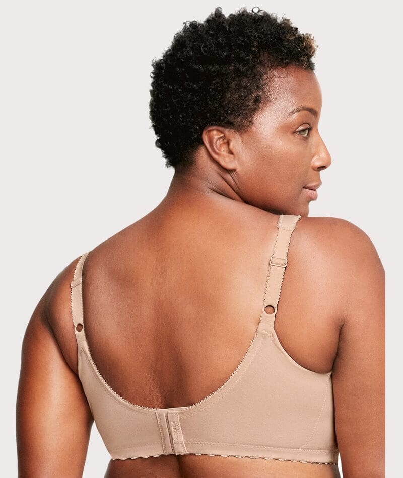 Glamorise Magiclift Cotton Support Wire-Free Bra - Cafe - Image 2