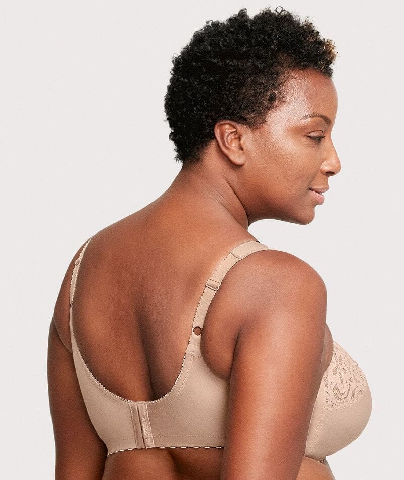 Glamorise Magiclift Cotton Support Wire-Free Bra - Cafe - Image 4