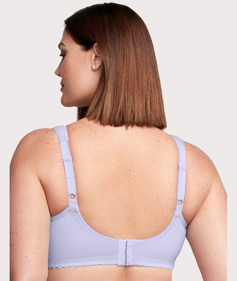 Glamorise Magiclift Cotton Support Wire-Free Bra - Lilac - Image 2