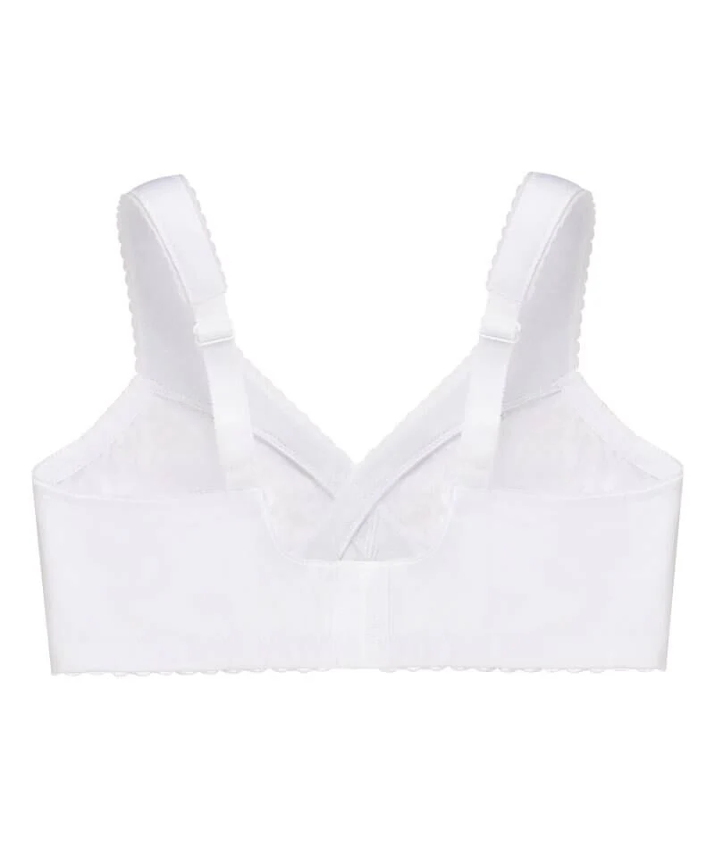 Glamorise Magiclift Cotton Support Wire-Free Bra - White - Image 6