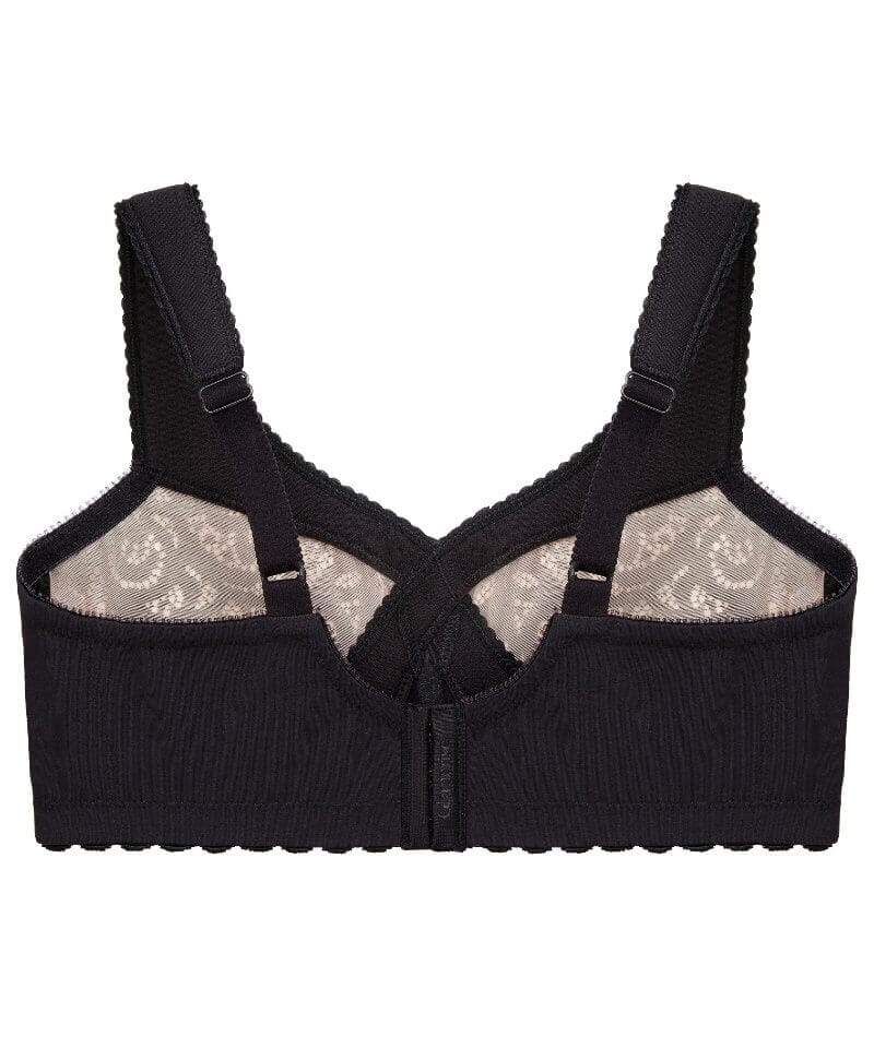 Glamorise Magiclift Cotton Support Wire-Free Bra - Black - Image 7