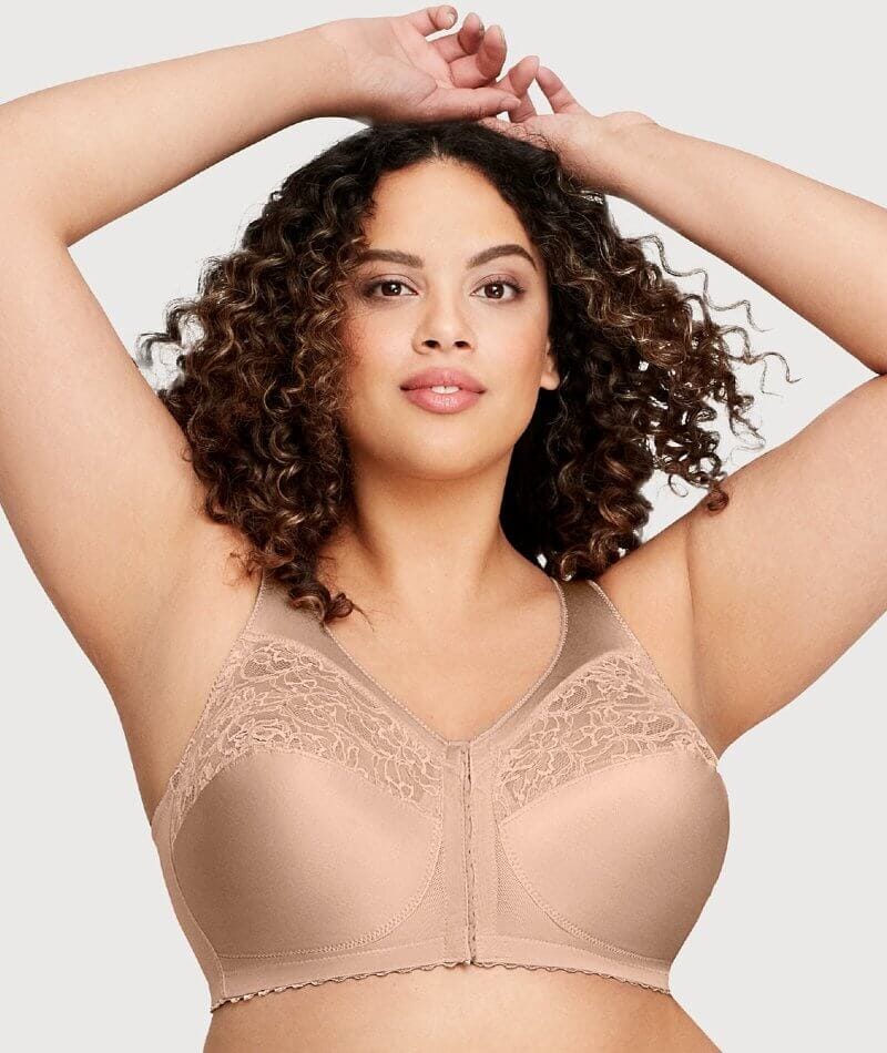 Glamorise Magiclift Front-Closure Support Wire-Free Bra - Blush - Image 4