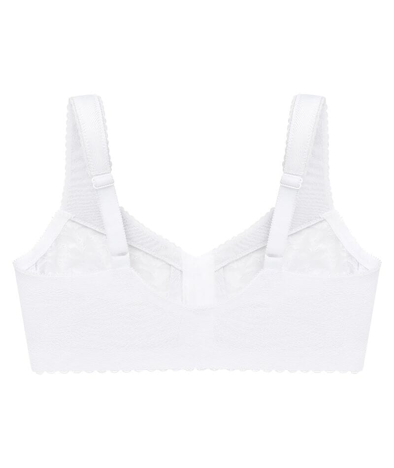 Glamorise Magiclift Front-Closure Support Wire-Free Bra - White - Image 5