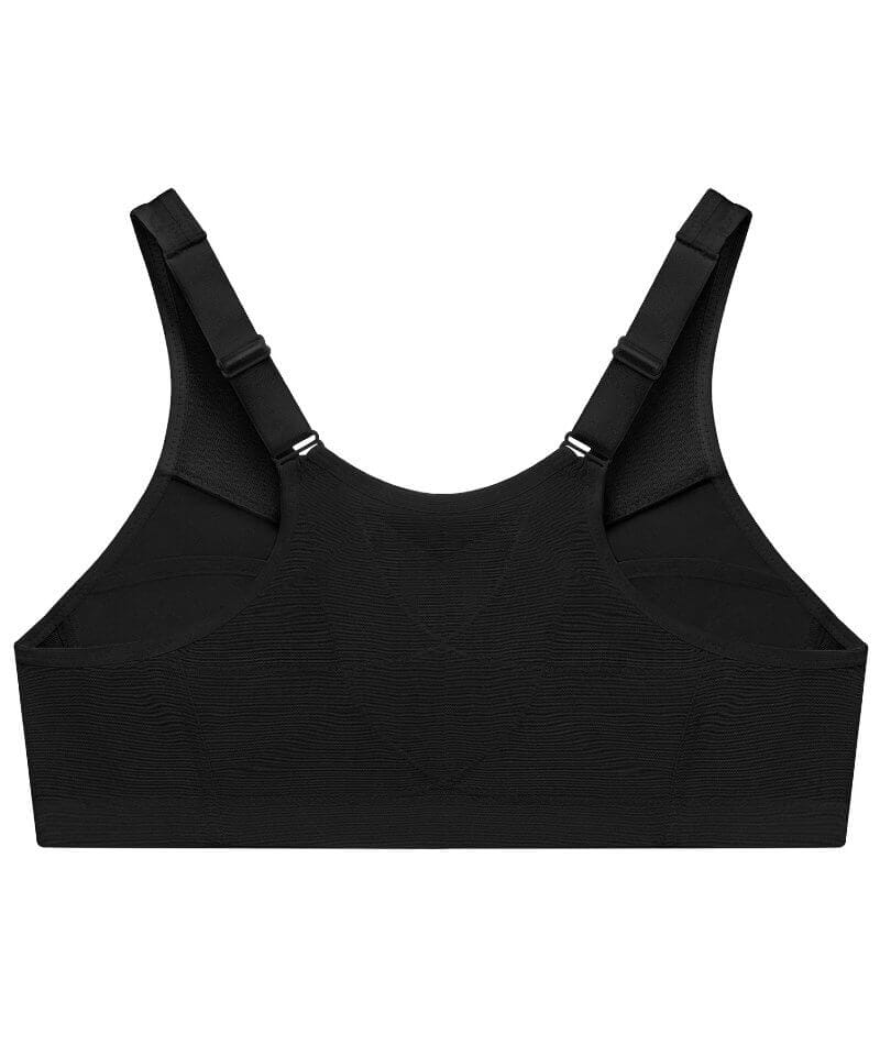 Glamorise Magiclift Front-Closure Posture Back Wire-Free Bra - Black - Image 8