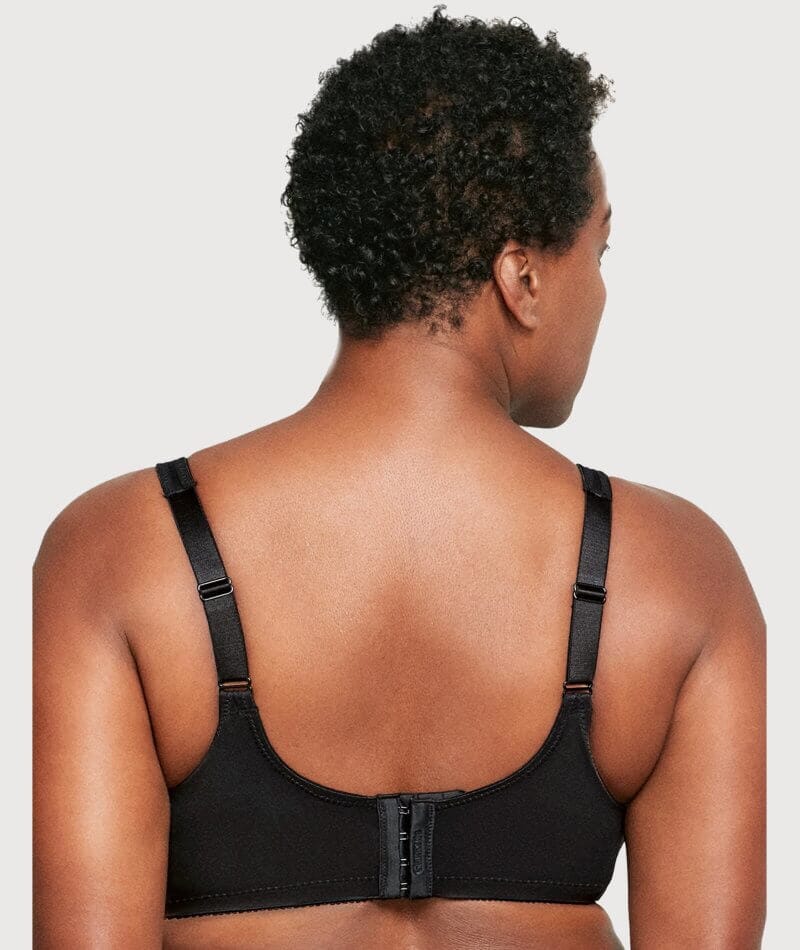 Glamorise Magiclift Minimizer Wire-Free Bra - Black - Image 4
