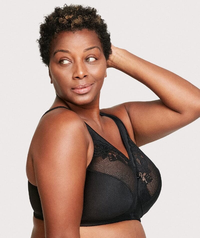 Glamorise Magiclift Minimizer Wire-Free Bra - Black - Image 5