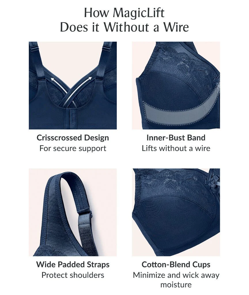 Glamorise Magiclift Minimizer Wire-Free Bra - Cafe - Image 7