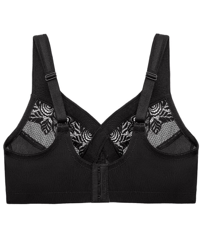 Glamorise Magiclift Minimizer Wire-Free Bra - Black - Image 9