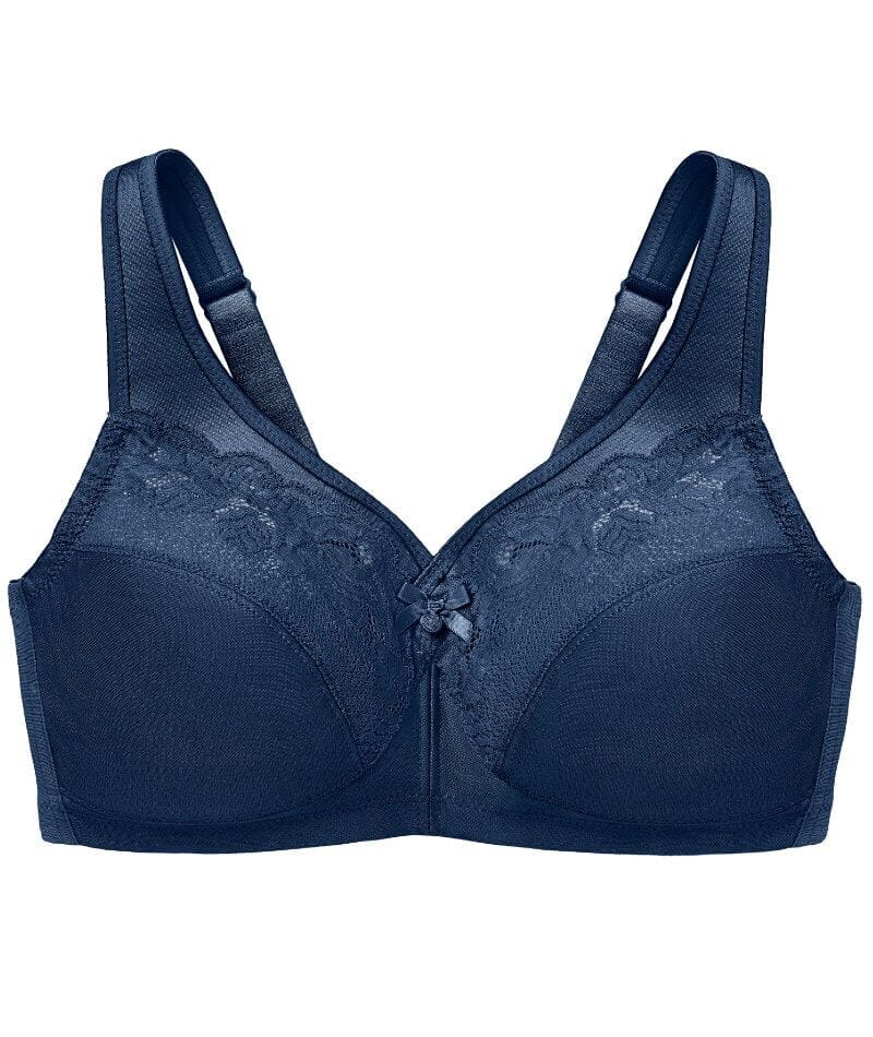 Glamorise Magiclift Minimizer Wire-Free Bra - Blue - Image 8