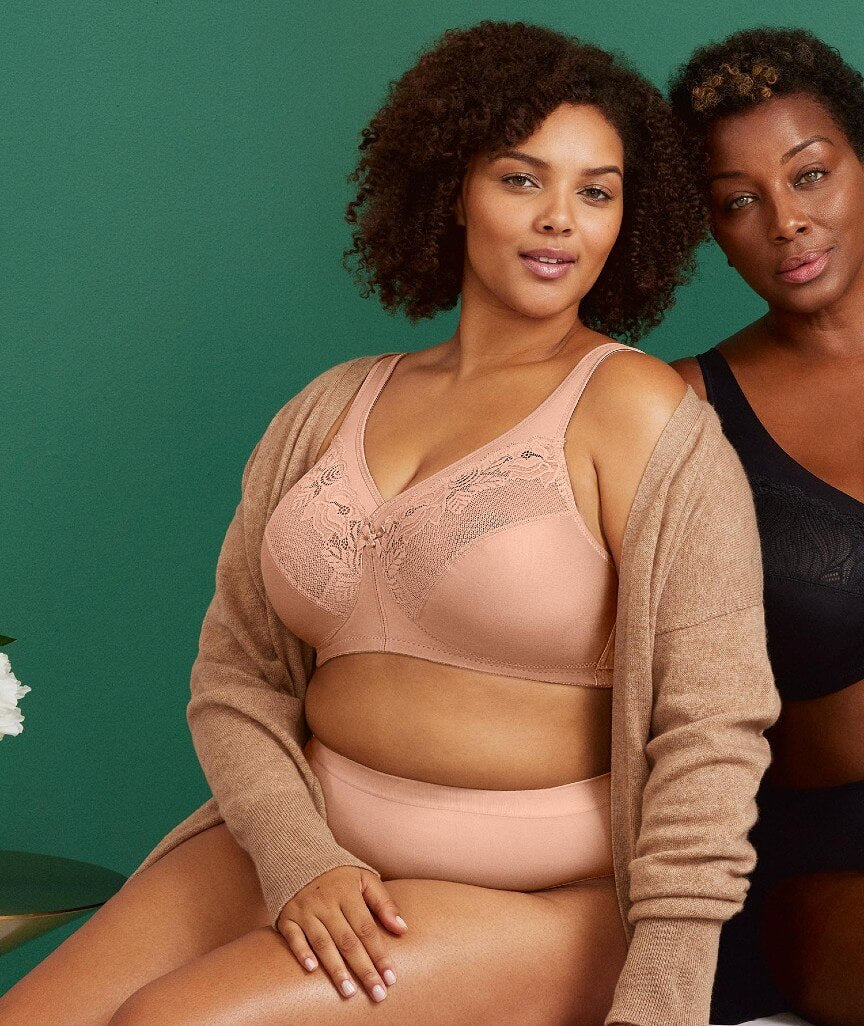 Glamorise Magiclift Minimizer Wire-Free Bra - Cafe - Image 3