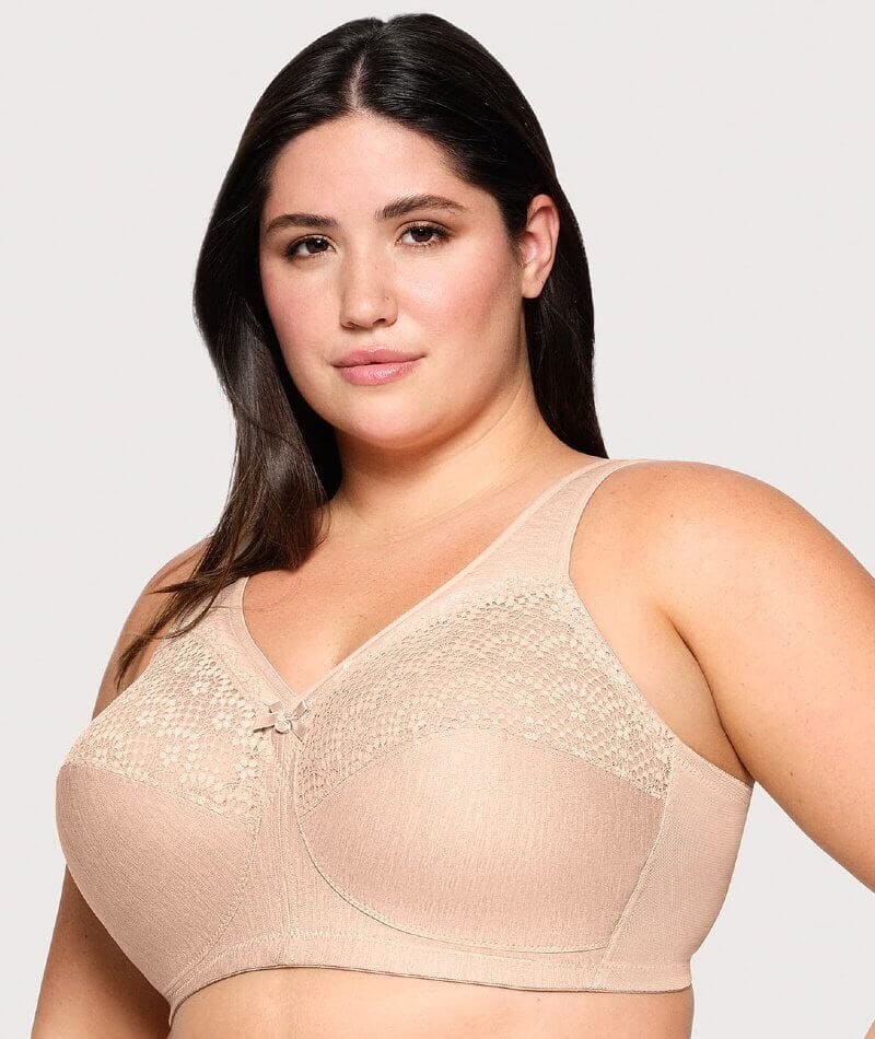 Glamorise Magiclift Moisture Control Wire-Free Bra - Cafe - Image 3