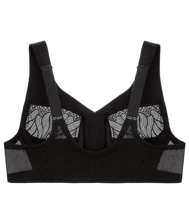Glamorise Magiclift Natural Shape Wire-Free Front-Closure Bra - Black - Image 6