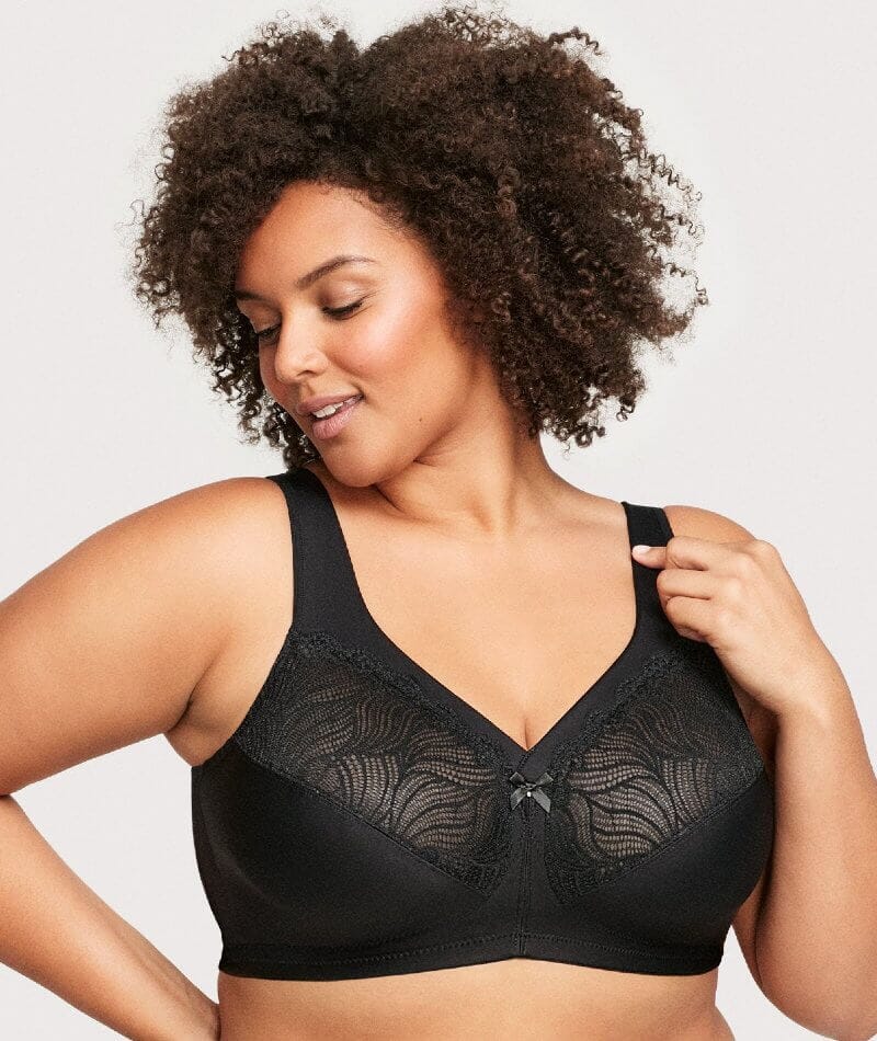 Glamorise Magiclift Natural Shape Support Wire-Free Bra - Black - Image 5