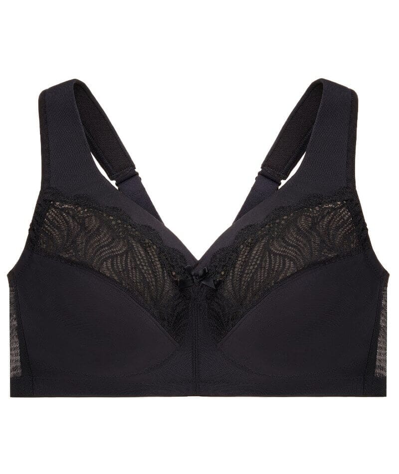 Glamorise Magiclift Natural Shape Support Wire-Free Bra - Black - Image 6