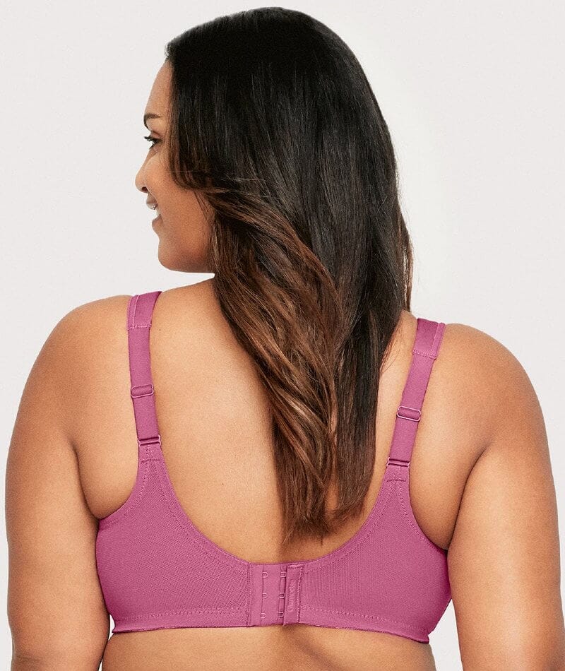 Glamorise Magiclift Natural Shape Support Wire-Free Bra - Red Violet - Image 2