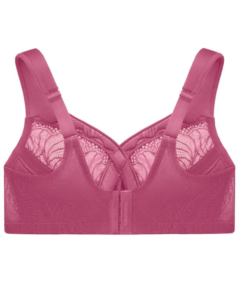 Glamorise Magiclift Natural Shape Support Wire-Free Bra - Red Violet - Image 7