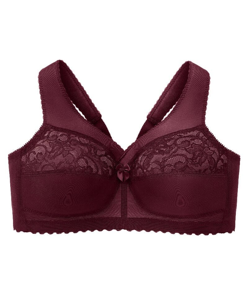 Glamorise Magiclift Original Wire-Free Support Bra - Burgundy - Image 6