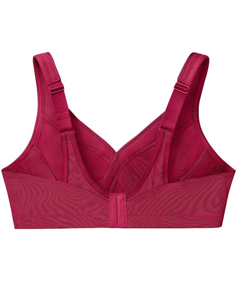 Glamorise Magiclift Seamless Wire-Free Sports Bra - Ruby Red - Image 6