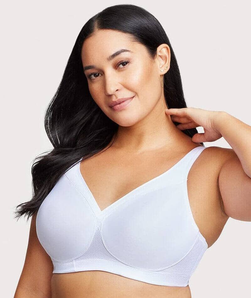 Glamorise Magiclift Seamless Wire-Free Sports Bra - White - Image 3