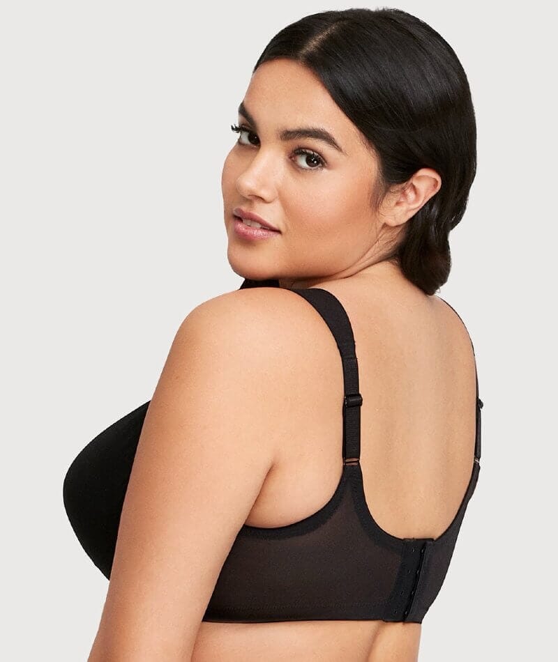 Glamorise Magiclift Seamless Support Wire-Free T-Shirt Bra - Black - Image 7