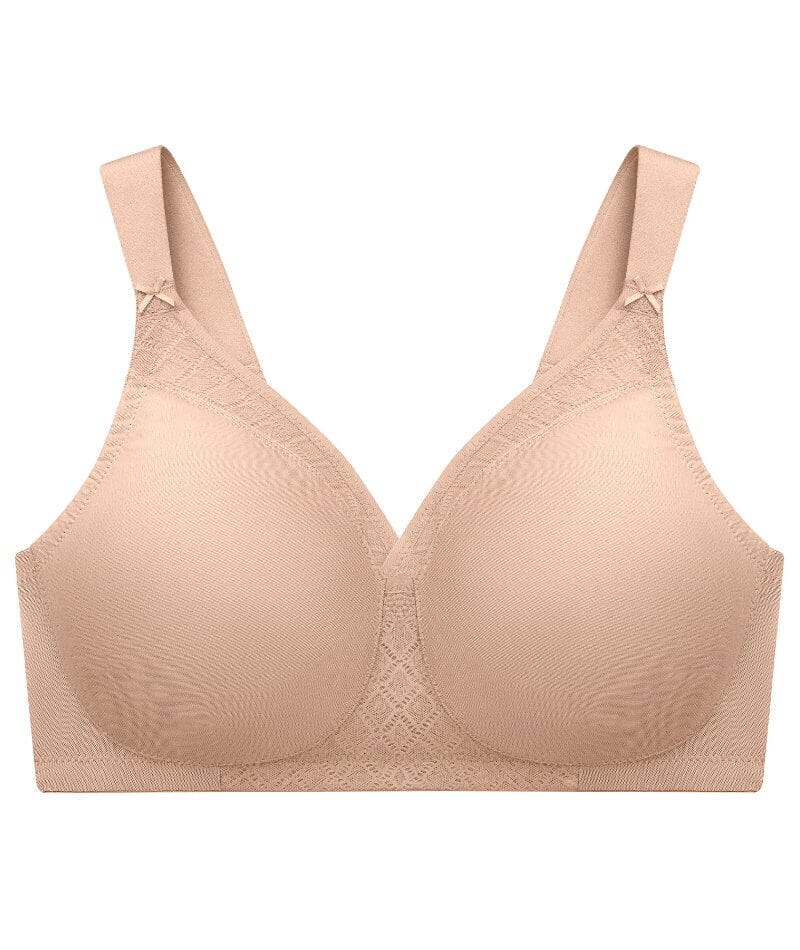 Glamorise Magiclift Seamless Support Wire-Free T-Shirt Bra - Cafe - Image 5