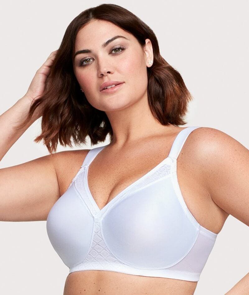 Glamorise Magiclift Seamless Support Wire-Free T-Shirt Bra - White - Image 3